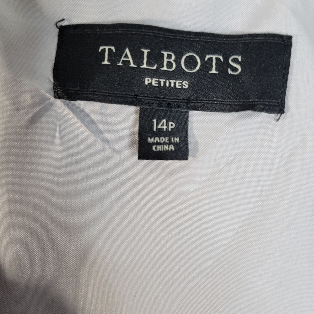 Talbots Petites Gray Silk/Cotton Skirt may have been hemmed Size 14P - Picture 6 of 8